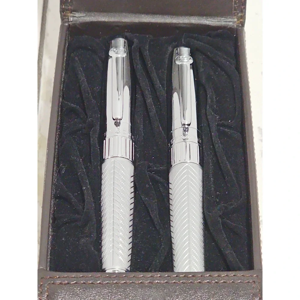 Vintage Cutter & Buck Pen Set In Original Leather Case